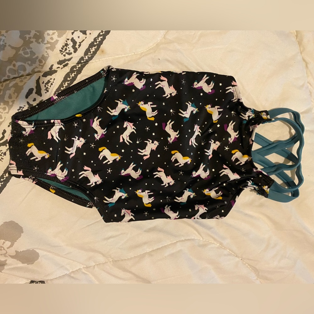 Cat & jack unicorn girls bathing suit